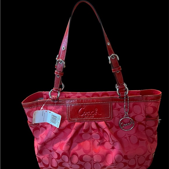 Coach Pink Signature Tote Bag - Picture 1 of 7